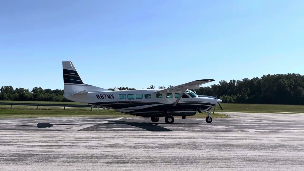 Cessna Grand Caravan Takeoff at Chester County Airport