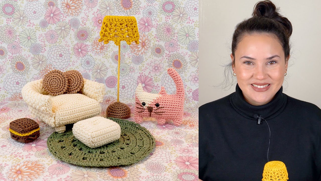 COMO FAZER ABAJUR E TAPETE DE AMIGURUMI  | ATELIÊ JÉSSICA BRANDÃO | #080