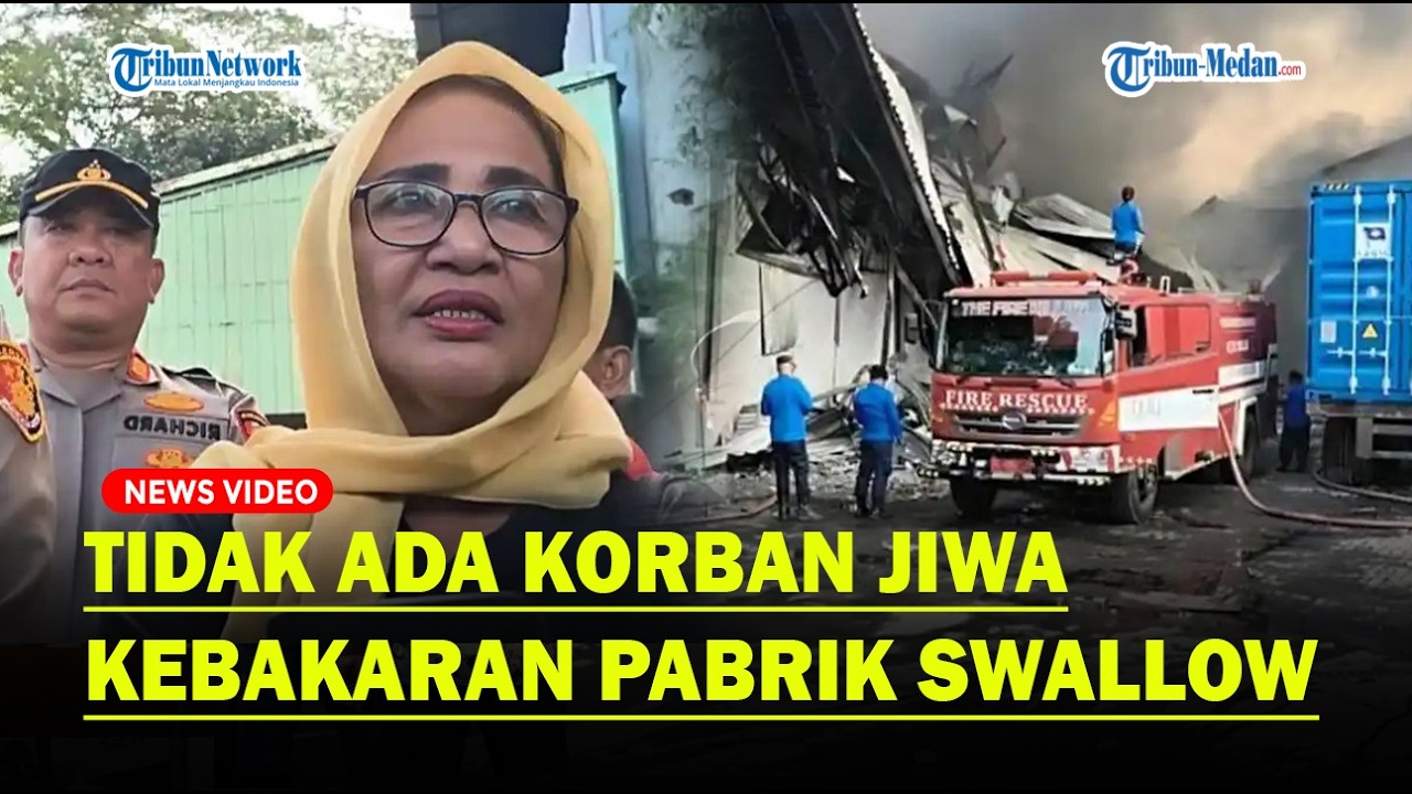 KEBAKARAN Hanguskan Pabrik Sandal di Jalan Yos Sudarso, Tidak Ada Korban Jiwa