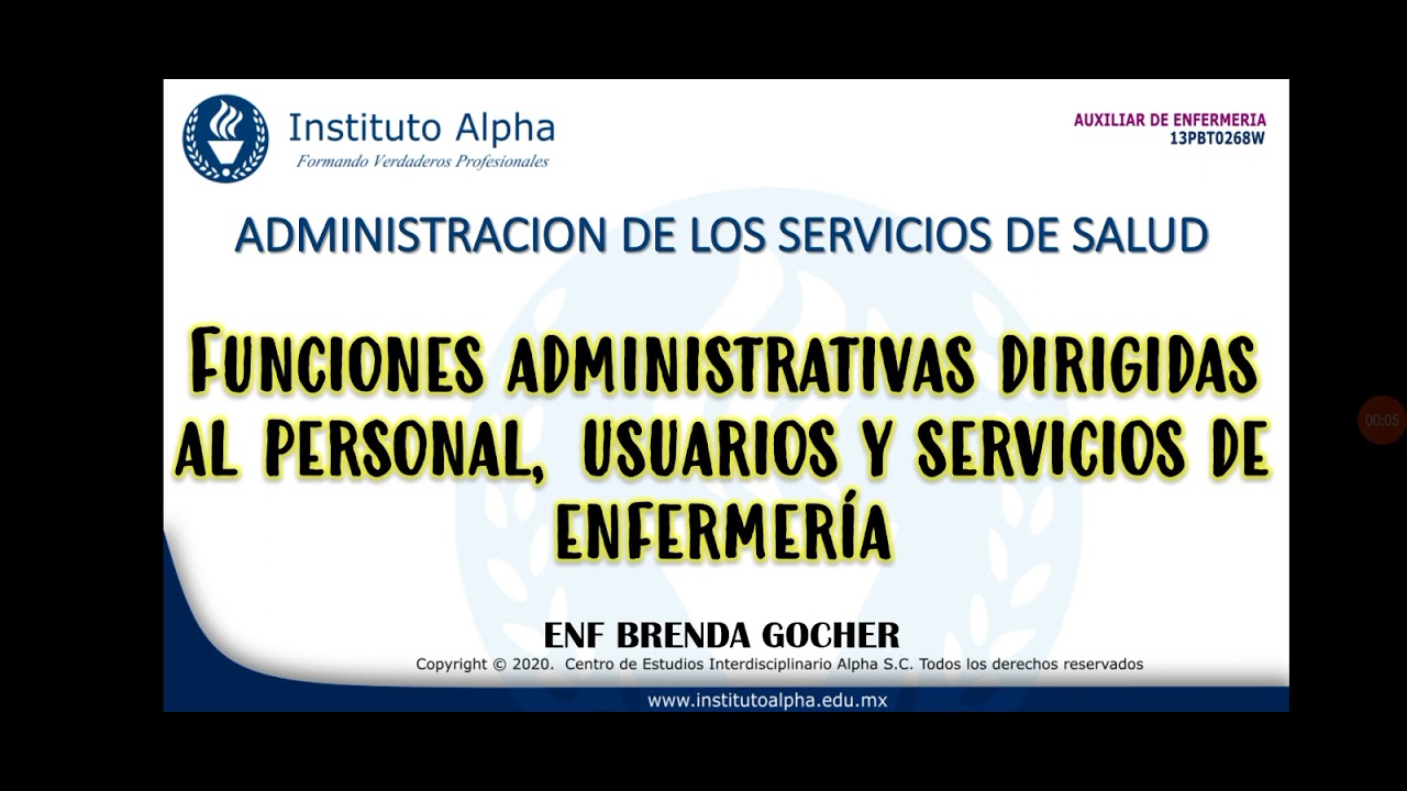 FUNCION ADMINISTRATIVA DE ENFERMERIA