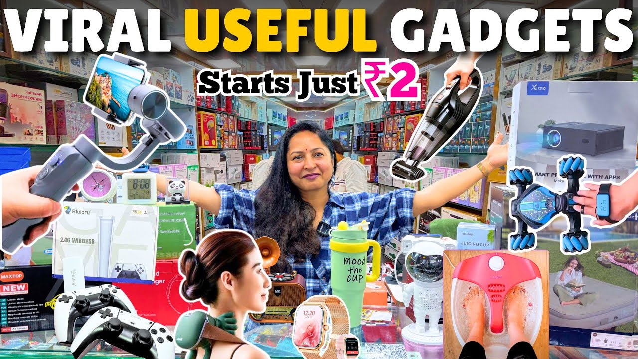 Cheapest *VIRAL GADGETS* Market😍 | Starts ₹2 | Crawford Market se Sasta | Mumbai Shopping Vlog 