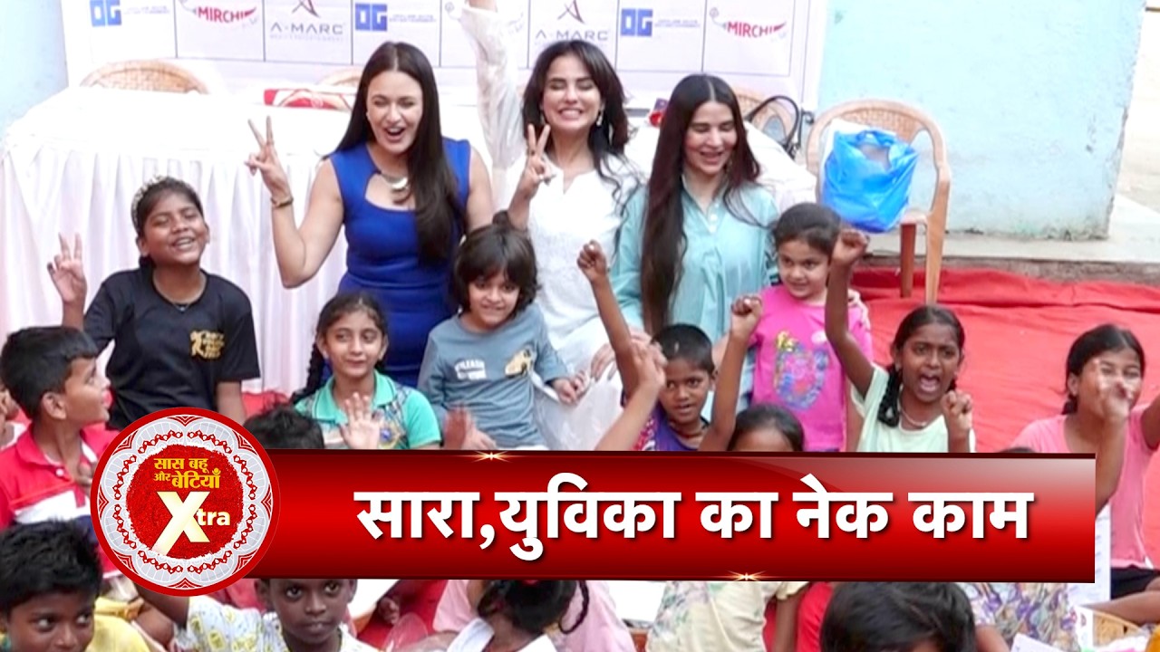 Sara, Arfeen Khan &Yuvika Spread Holi Cheer by Distributing Joyful Kits to Underprivileged Children