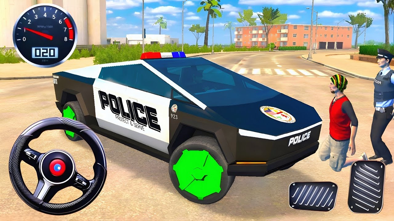 🚨 High-Speed Tesla Cybertruck Chase &ndash; Nonstop Police Action! (Android Gameplay)