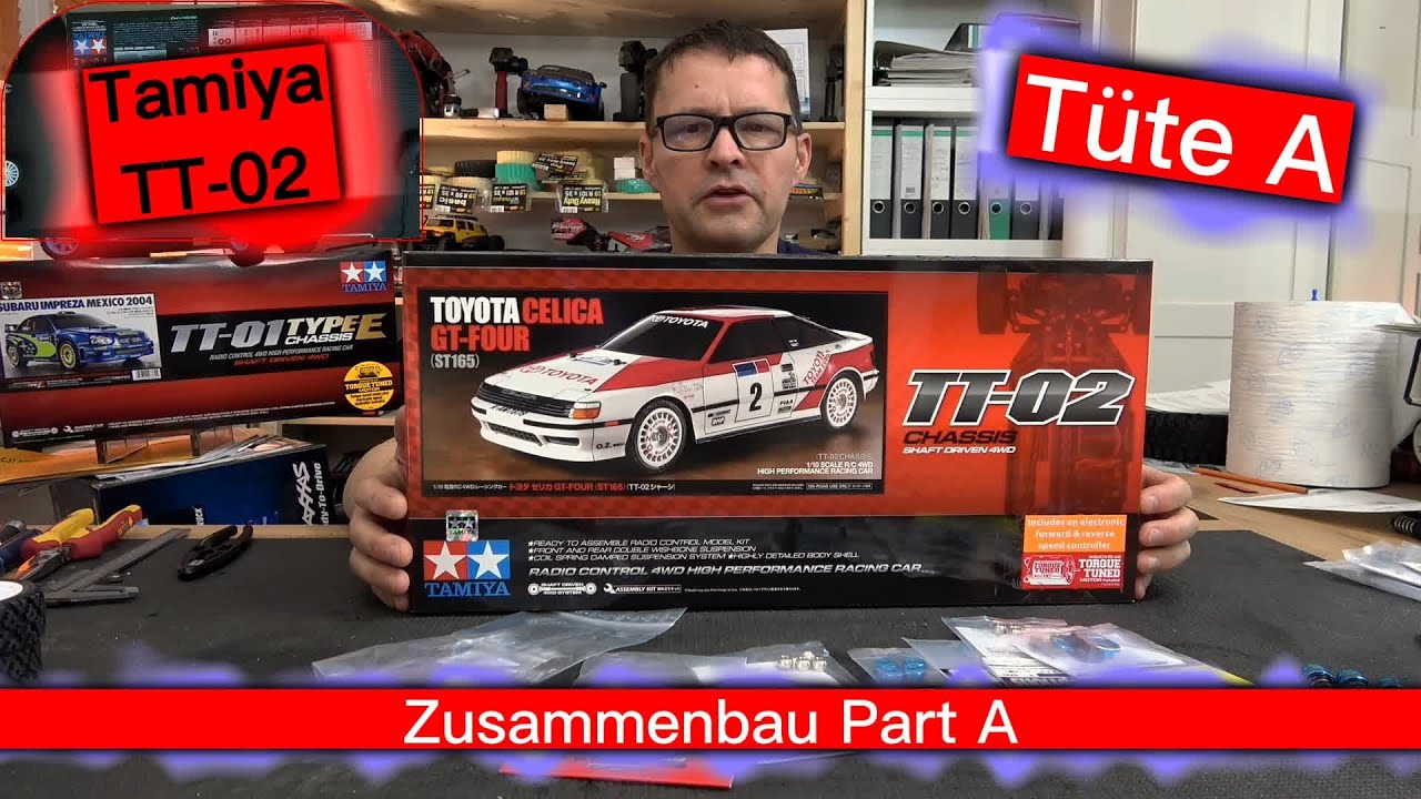 Tamiya Toyota Celica GT-Four 1990 TT-02 - Zusammenbau Part A  #tamiya #rally #wrc #build