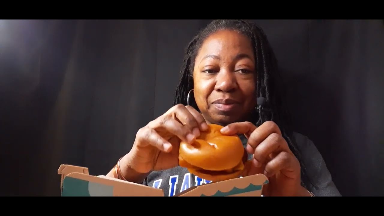ASMR eating a  McDonald's Filet-o-Fish sandwich