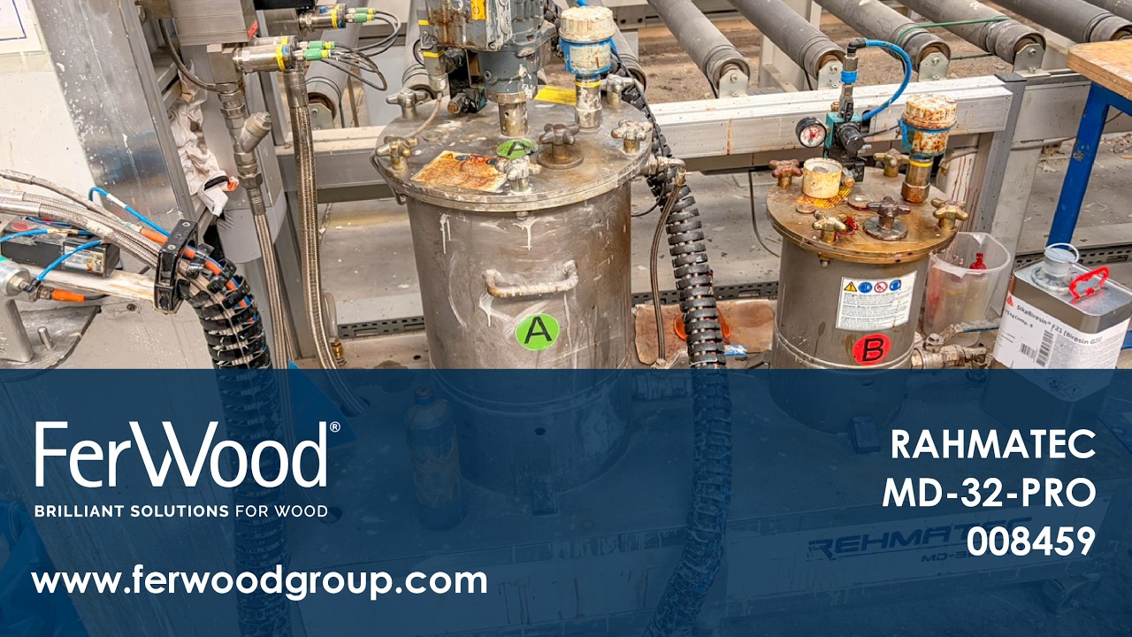 Macchina Verniciatrice in azione - RAHMATEC - MD-32-PRO - Ferwoodgroup - 008459