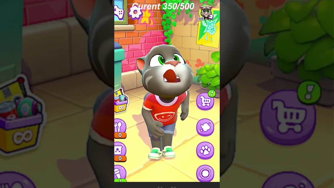 Talking tom game Day 4😱😂 #talkingtom #games #cat