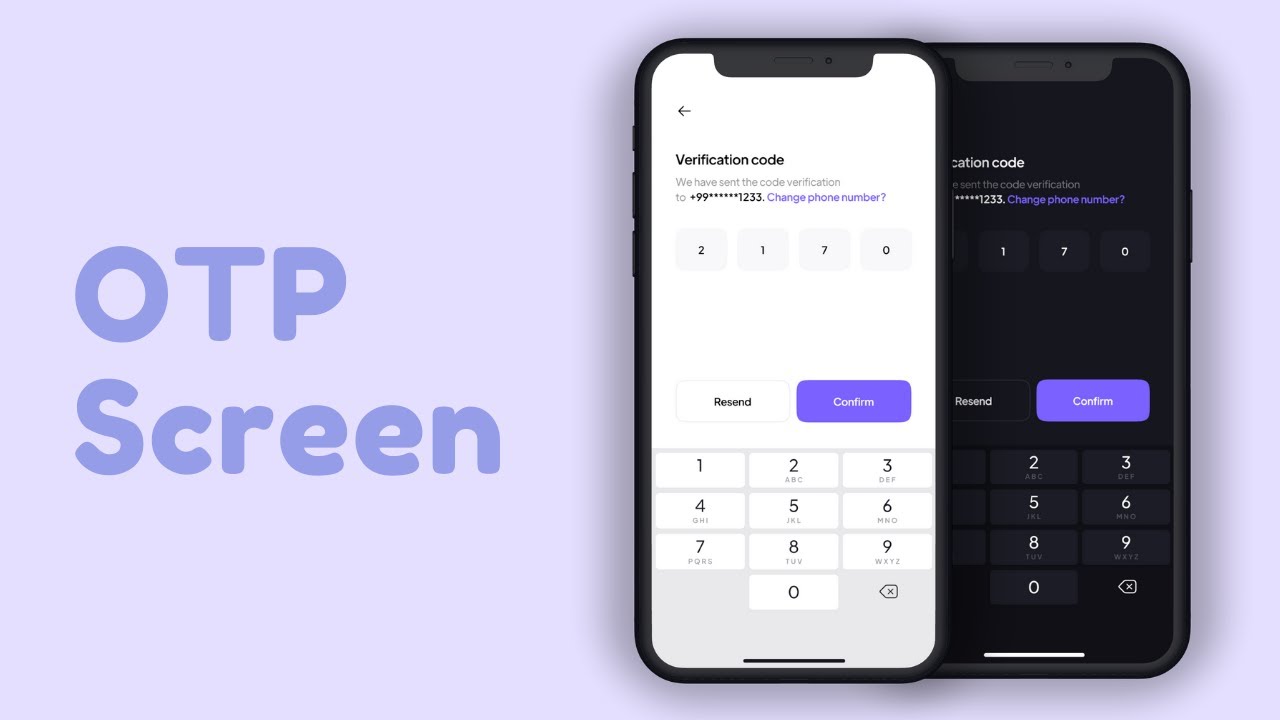 Экран проверки Flutter OTP
