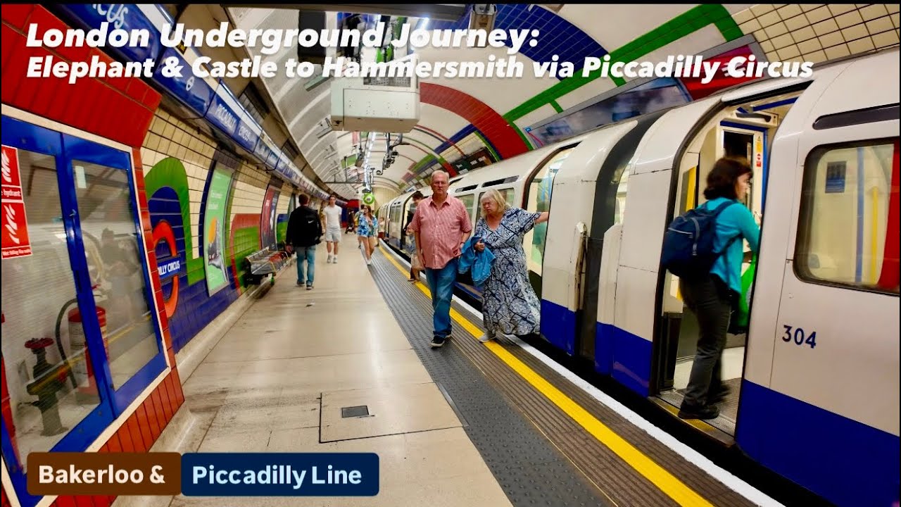 London Underground Journey: Elephant & Castle to Hammersmith via Piccadilly Circus 