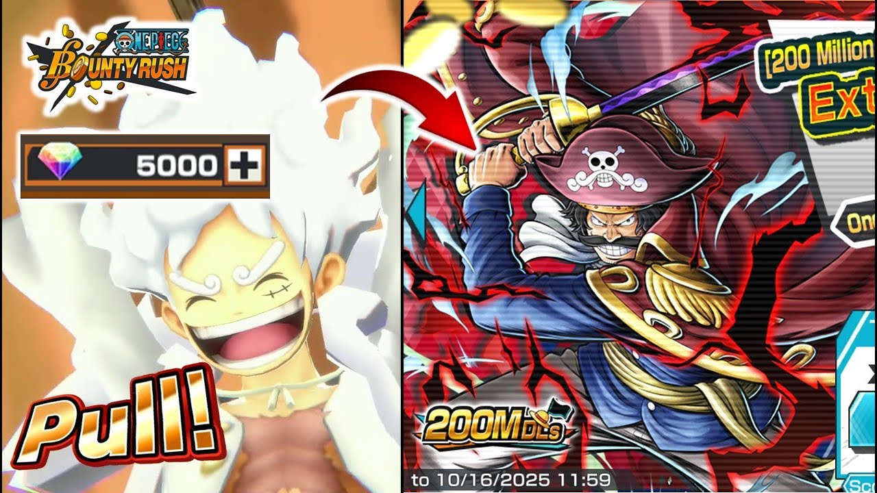 ALL IN EX DARK GOL D ROGER LIVE SUMMONS !!! One Piece Bounty Rush OPBR
