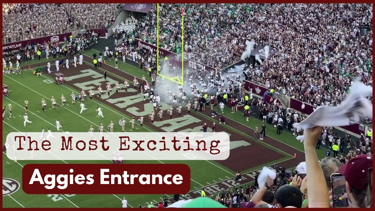 2024 Texas A&M Football Entrance vs Notre Dame With Power