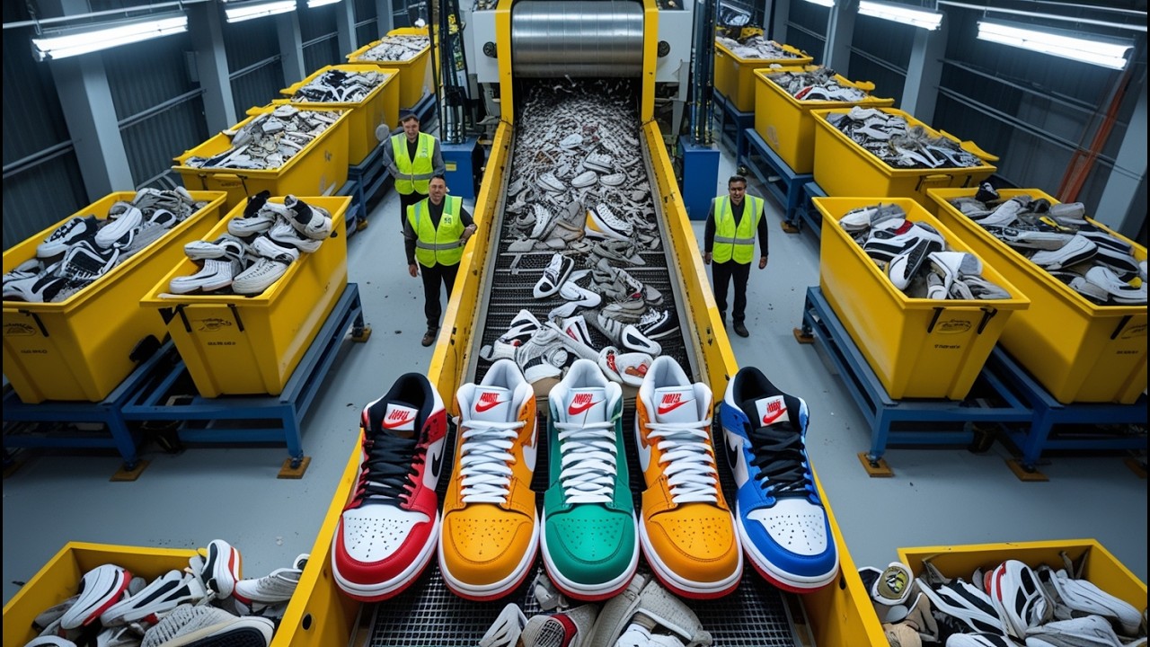 How This Factory Recycles 200,000 Shoes EVERY SINGLE DAY