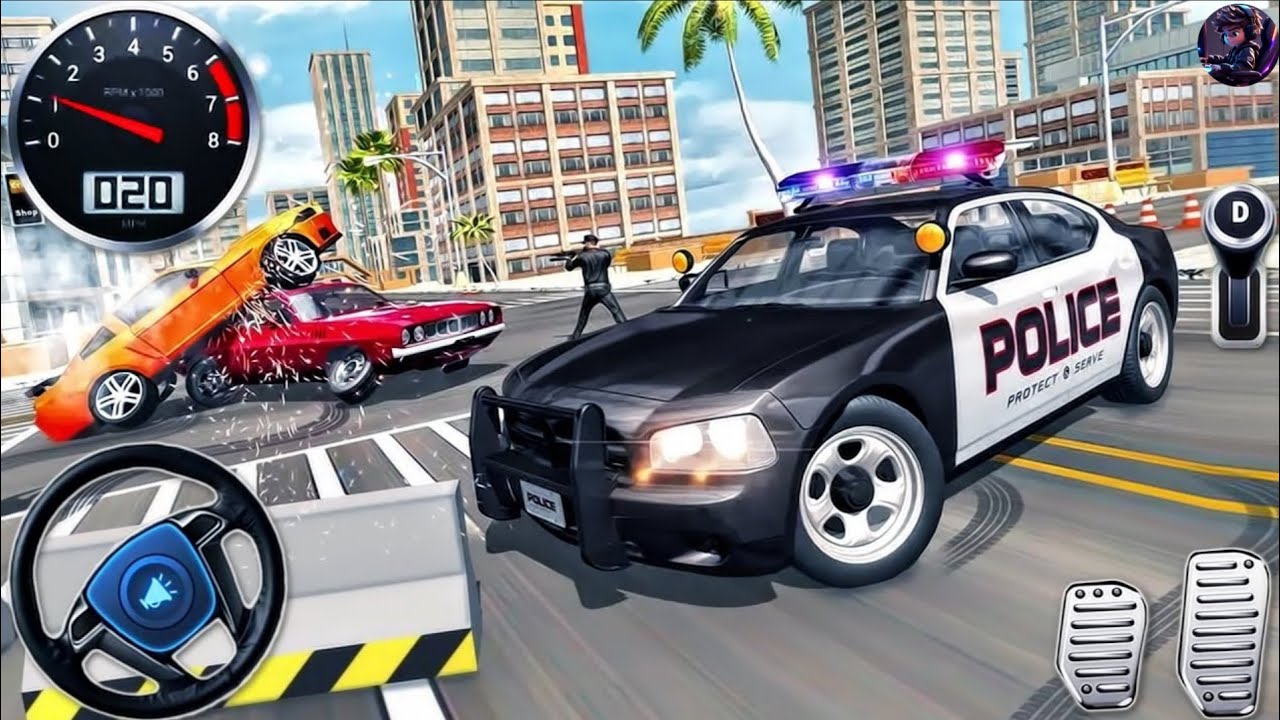 🚓Police Car Chase Simulator 3D - Real City Cop Pursuit Gameplay (Android)