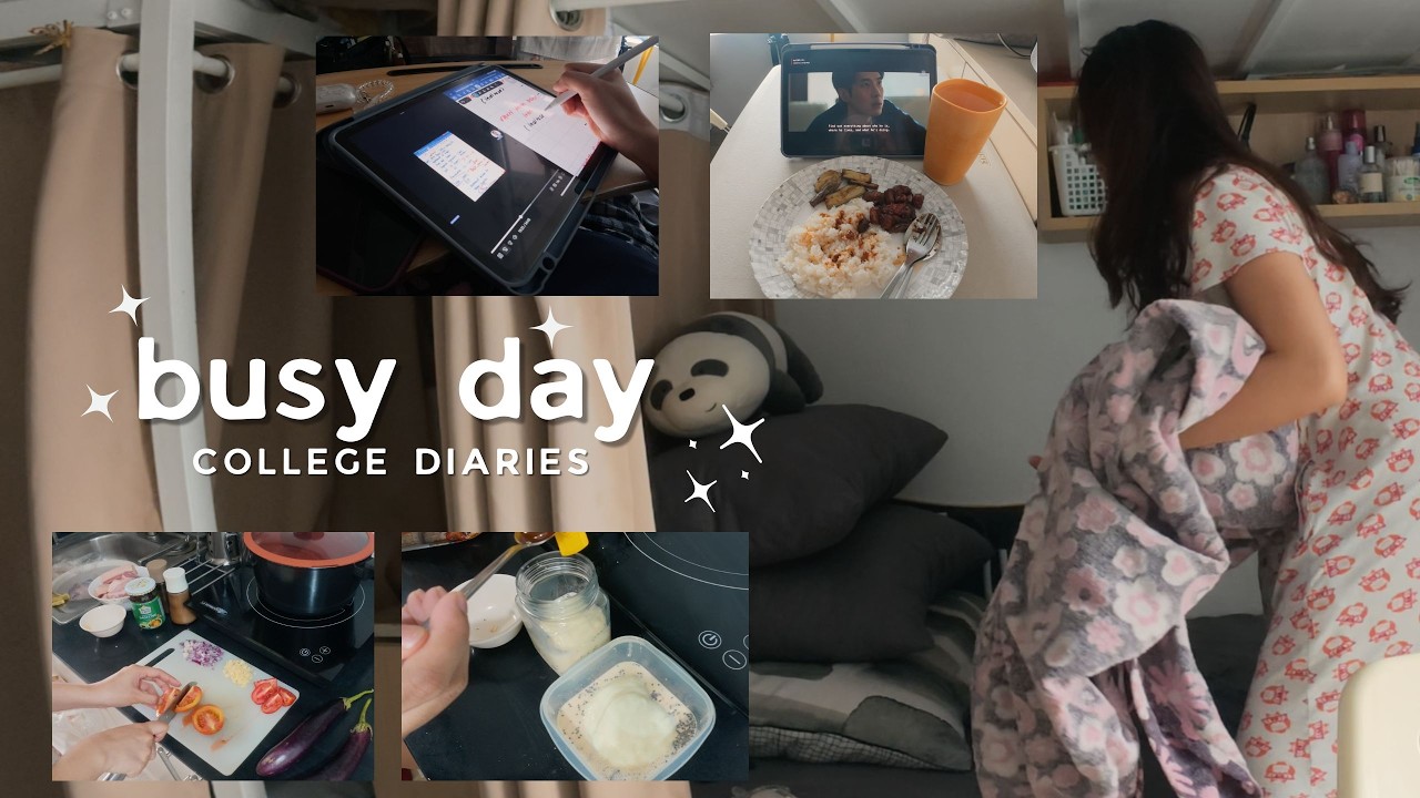 a busy day in my life (meal prep, cleaning & studying) - college diaries ✩ | PH