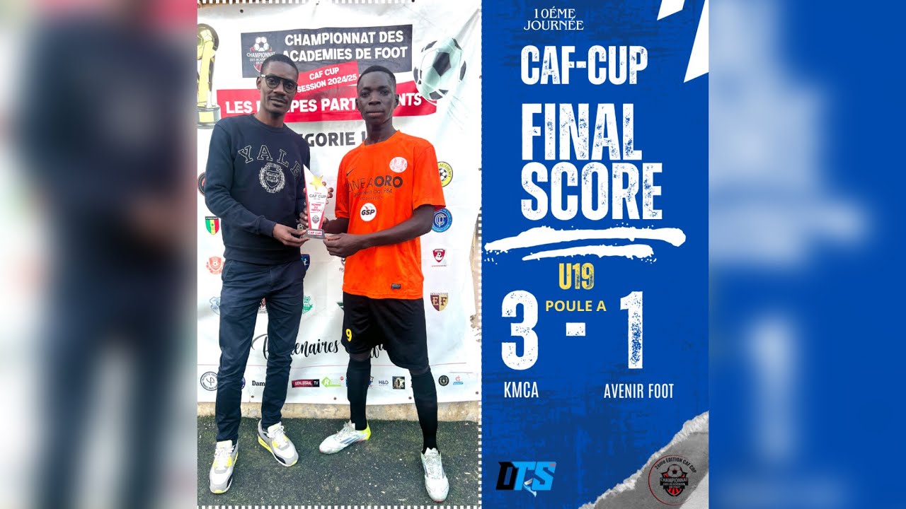 CAF-CUP -U19 - 10e journée Résumé du match KMCA   3-1   AVENIR FOOT