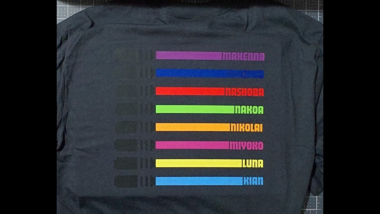 Cricut DTF Light Saber Shirt