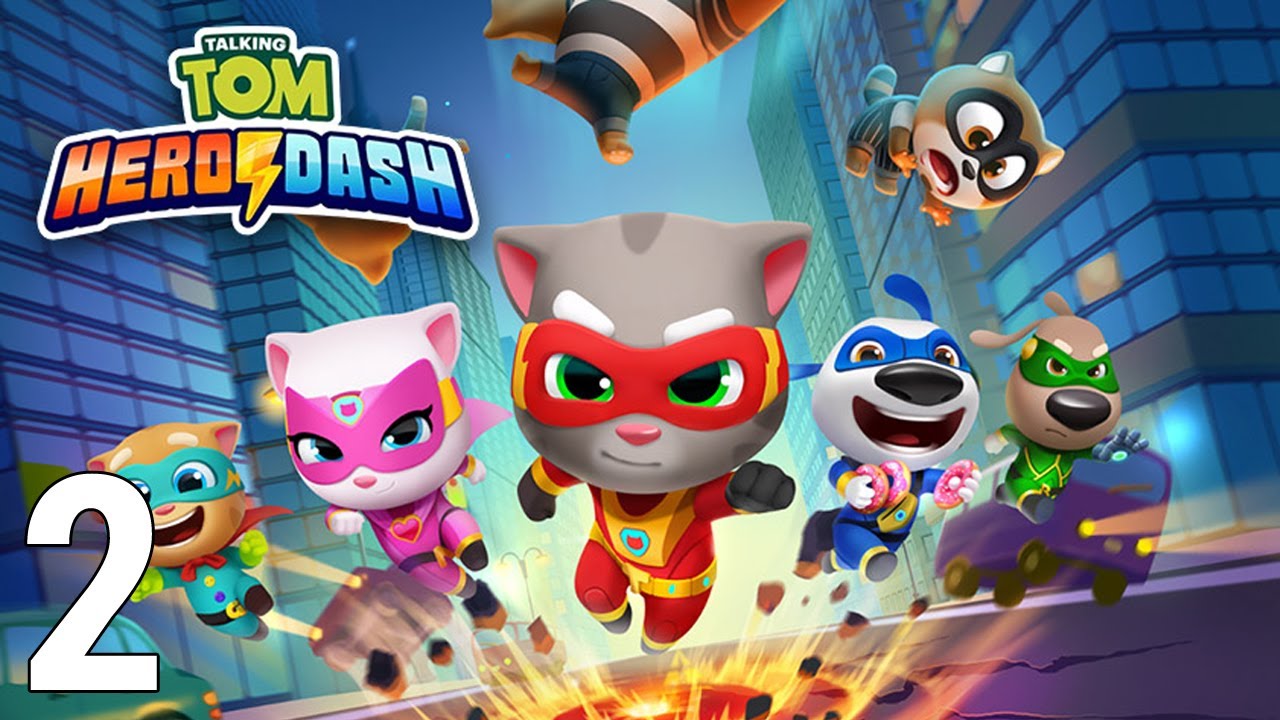 Talking Tom Hero Dash Gameplay Walkthrough Part 2 - Unlock Super Angela (iOS/Android Games)