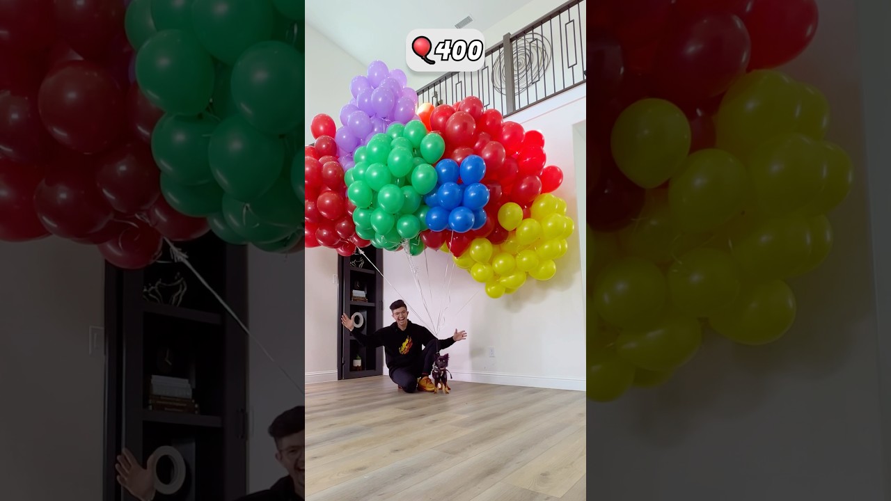 How Many Balloons to Make a Dog Fly? 🎈