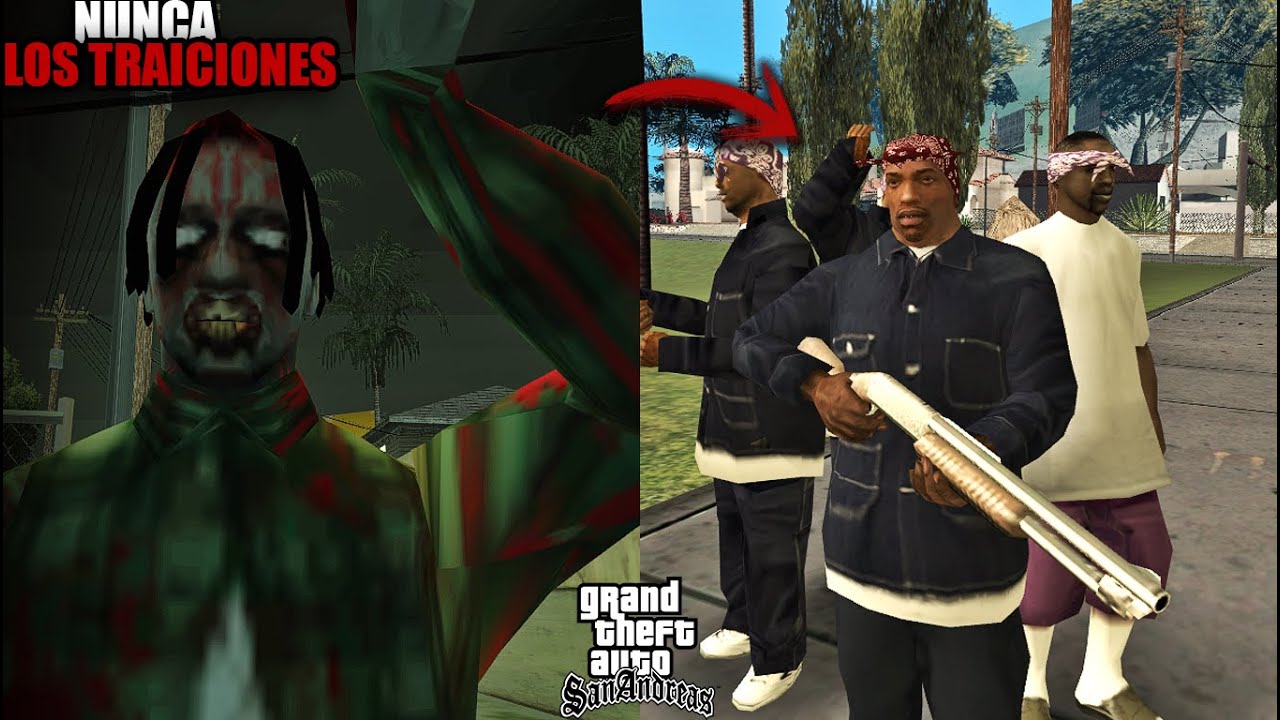 Nunca Vistas a CJ Como un Balla al Inicio del Juego En El GTA San Andreas!! Creepypasta Loquendo