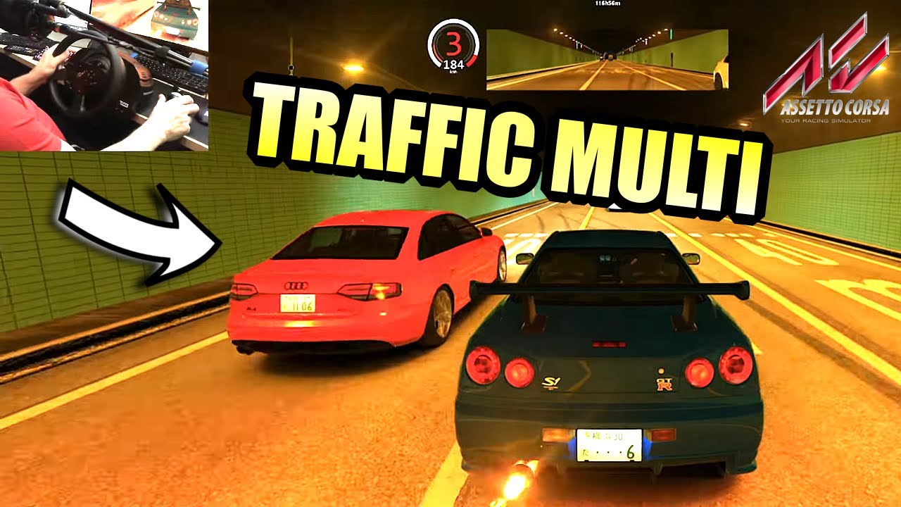 💖 Le TRAFFIC en MULTI 🤣ASSETTO CORSA on ajoute une CAM🤣