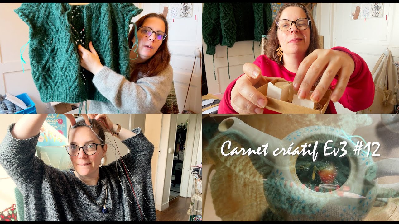 Carnet cr&eacute;atif Ev3 #12 &bull; 2024 &bull; un gilet termin&eacute;, de la couture et un peu d'organisation