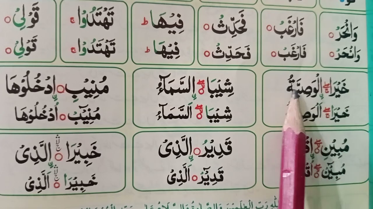 ہمزہ وصلی کو گرا کر ن قطنی کو کیسے پڑھنا ہے Norani qaidah Madni qaidah