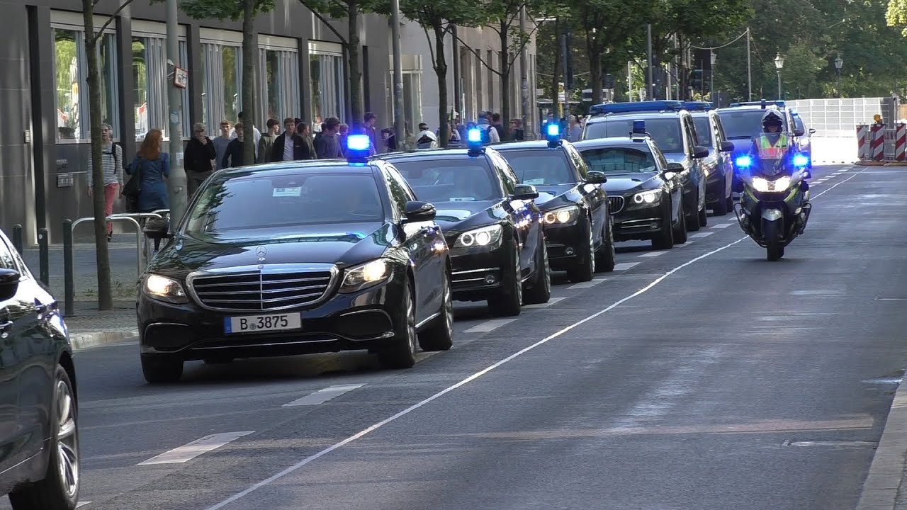 [Vitalij Klitschko in Berlin] VIP Kolonne des Bürgermeisters von Kiev zum Staatsbesuch in Berlin