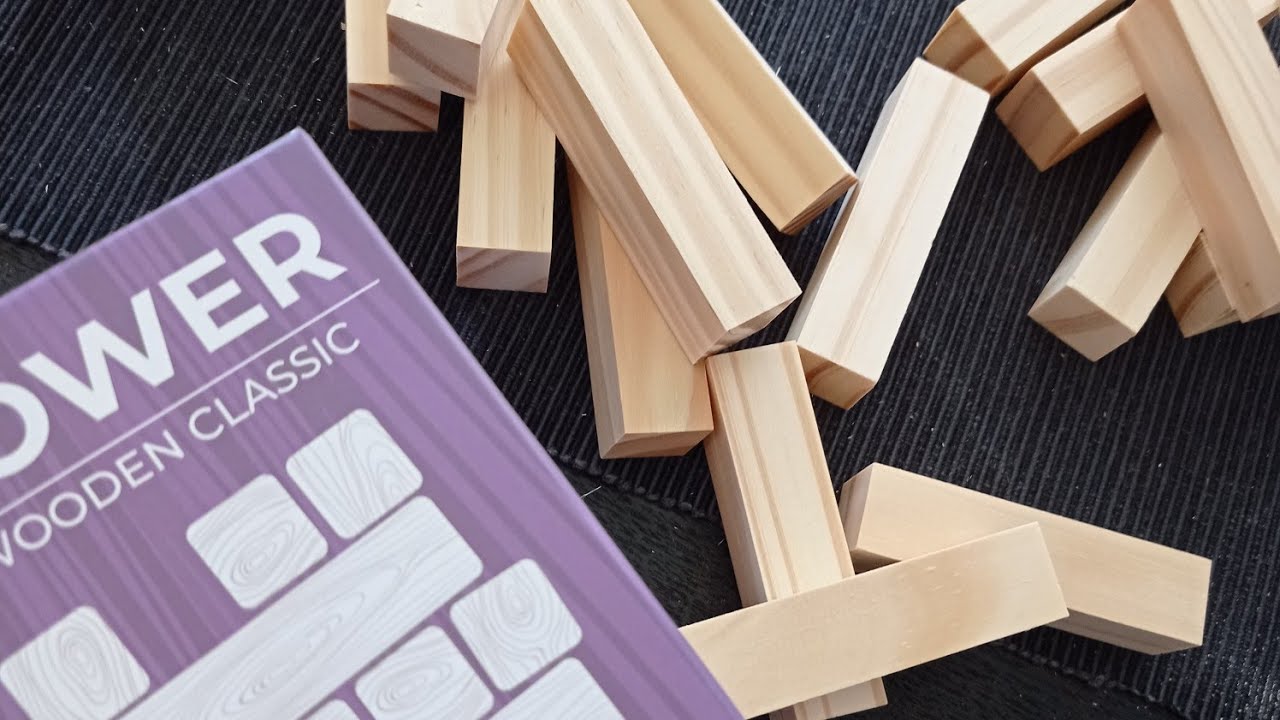 ASMR- Playing Jenga | wooden sounds,tapping and whisper