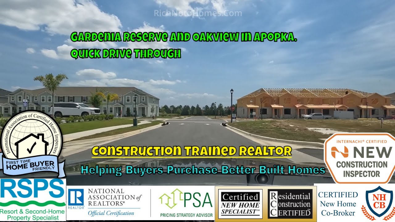 A Quick Drive in Gardenia Reserve from Mattamy Homes and Oakview by Landsea Homes Apopka