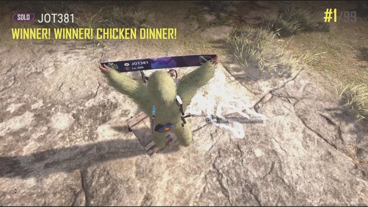 JOT381 PUBG 070226 RONDO 10 KILLS 2364th SOLO WIN 1/99 CHICKEN DINNER SOLO