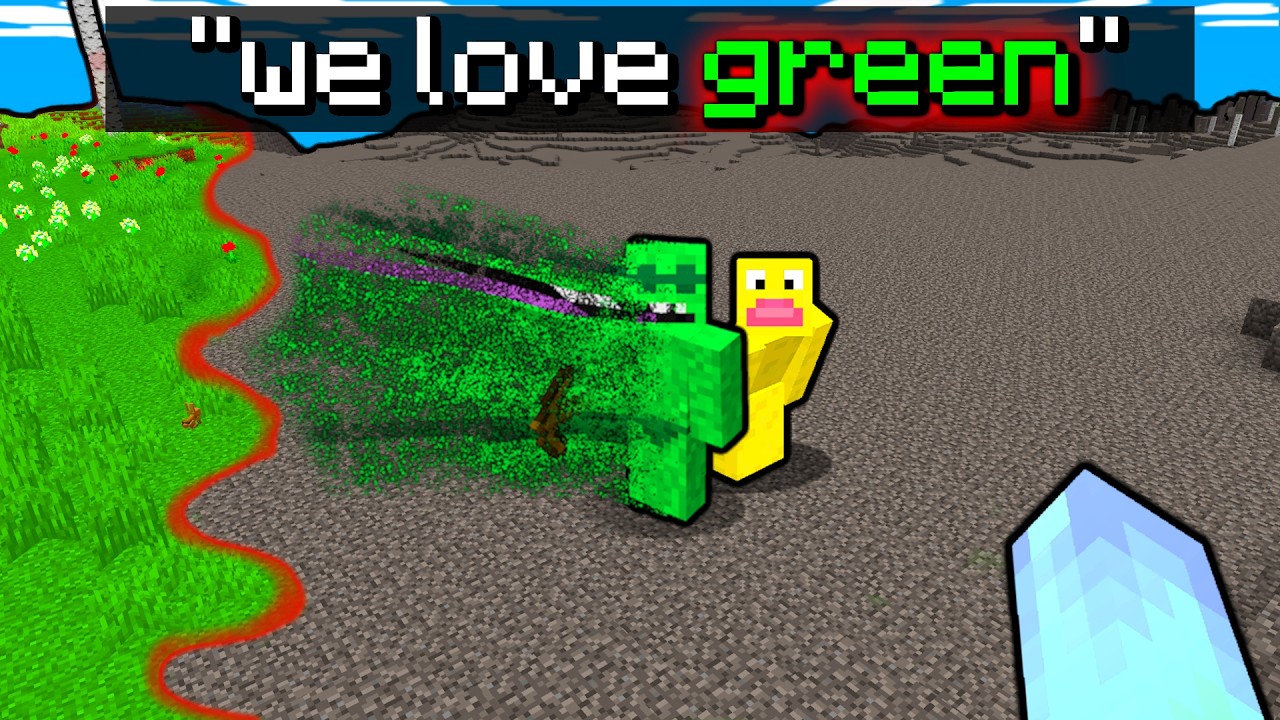 Minecraft, но если мы назовем ЛЮБОЙ ЦВЕТ, он исчезнет...