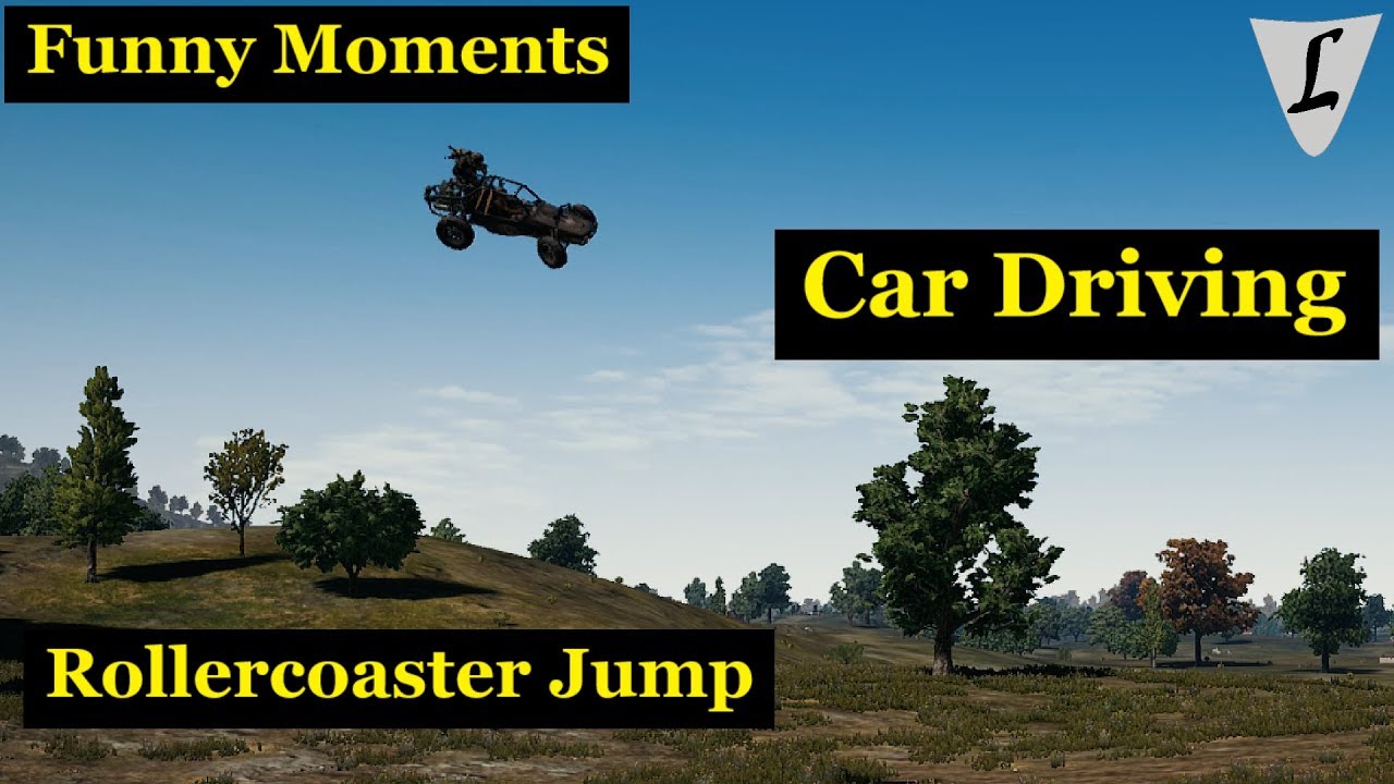 PUBG - Funny Moments - Car Driving - Rollercoaster Jump