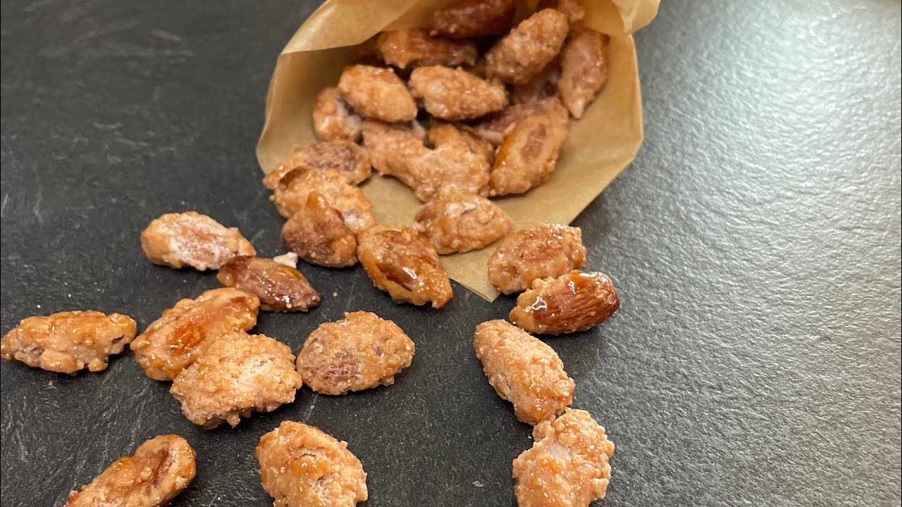 Badem Şekerlemesi tarifi | 100gr. Şekerleme 4,00€ ya satılıyor | Gebrannte Mandeln | püf noktası ne