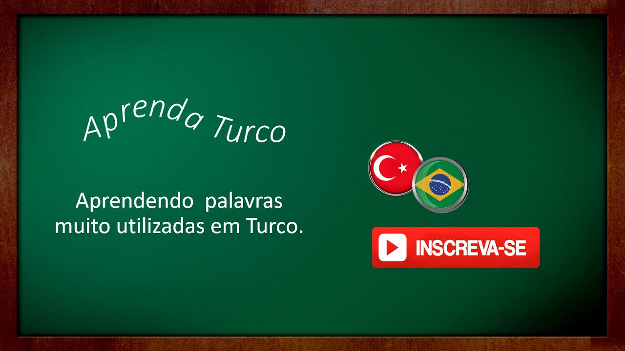 Vocabulário turco - novas palavras em turco