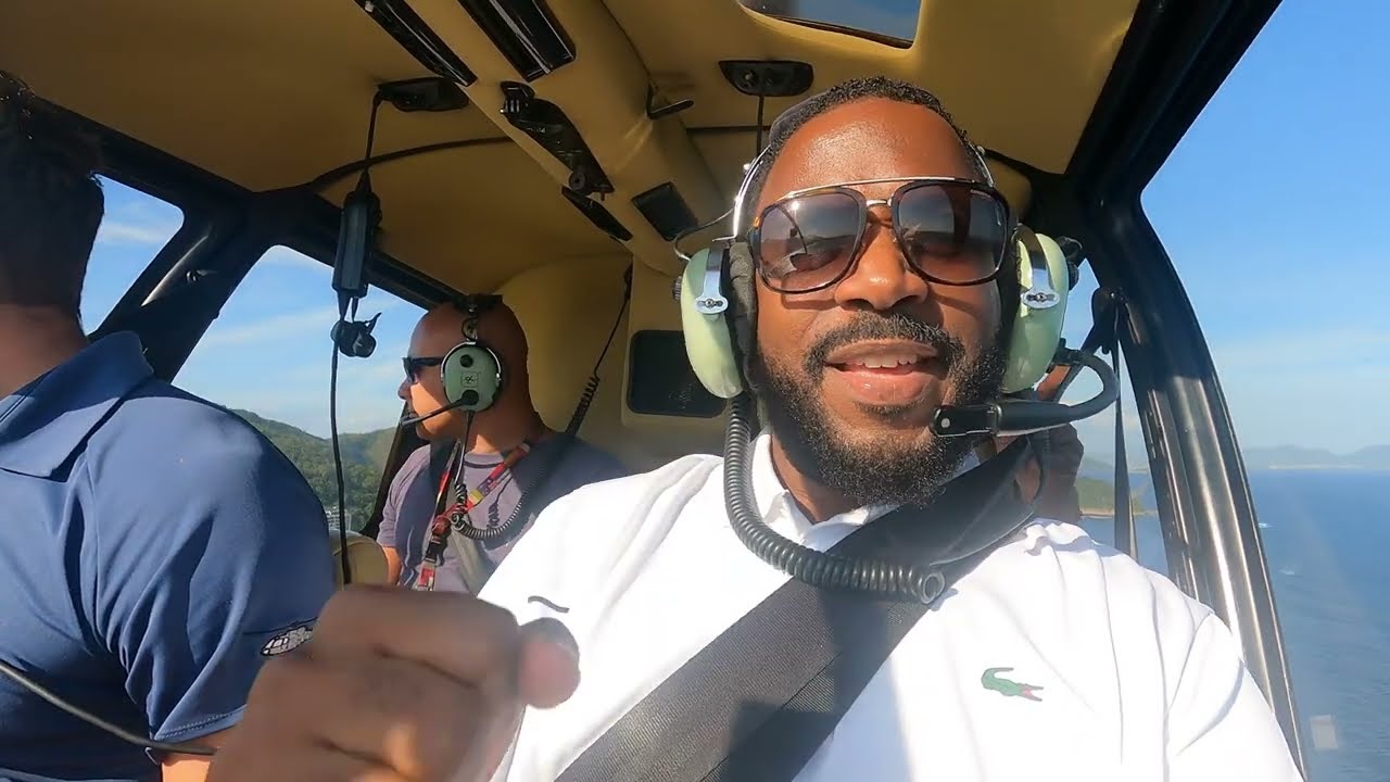 Helicopter Ride around Rio De Janeiro Brazil || Barber World Tv