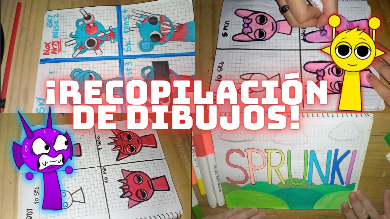 5 Sprunki characters in one video! (Recopilación) | BloxArts