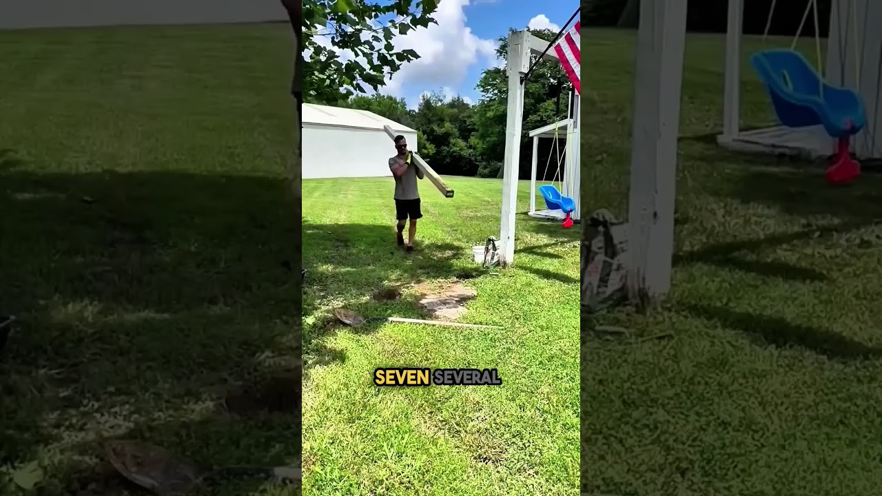 Dad Rebuilds Swing for His Kids ❤️
