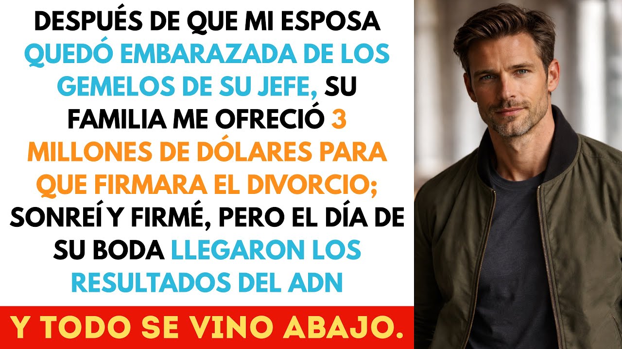 Firmé el divorcio por 3 millones de dólares. El día de su boda, el test del ADN lo derrumbaron todo…