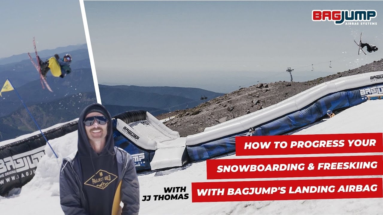 How to progress your freestyle Snowboarding & Freeskiing with BAGJUMP´s landing airbag