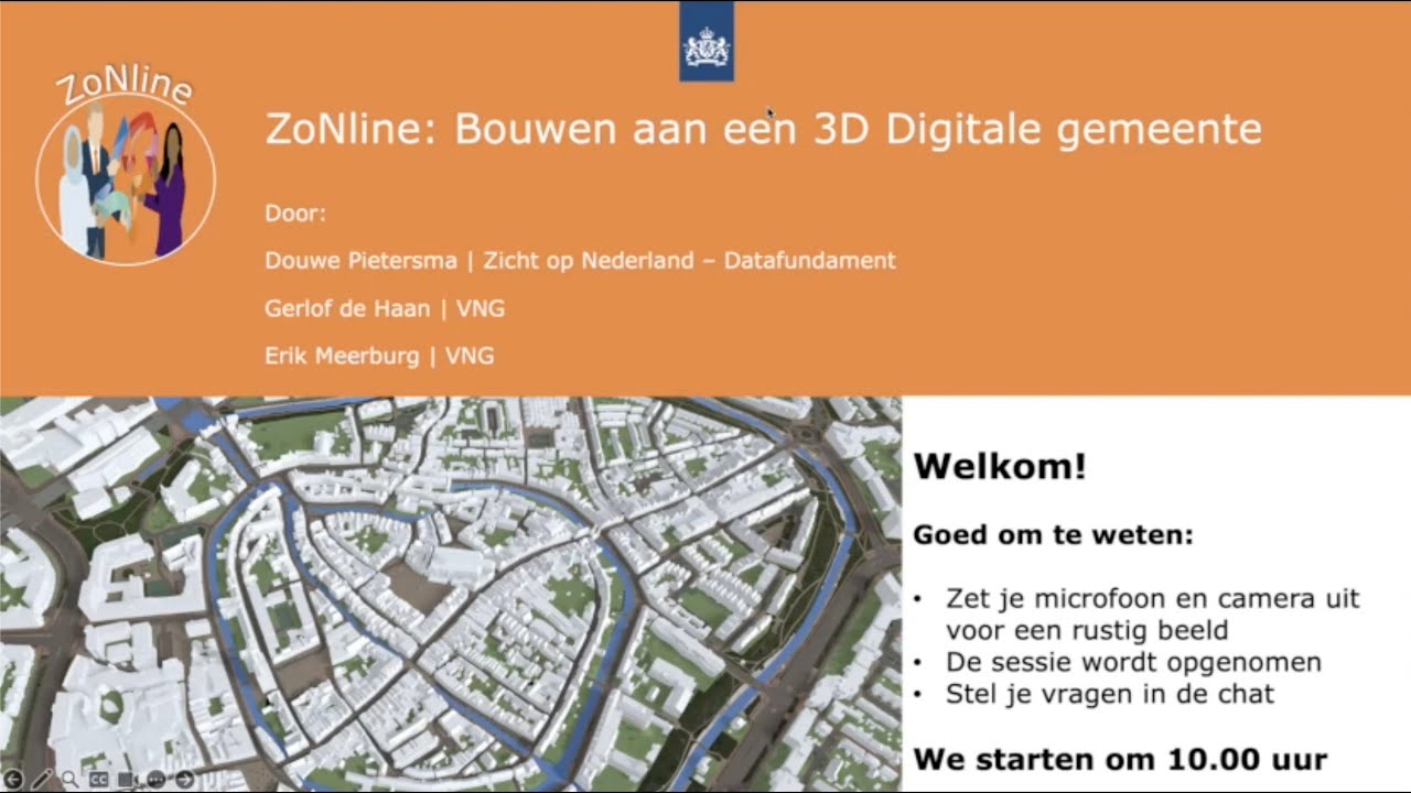 ZoNline16 september: Bouwen aan een 3D Digitale gemeente