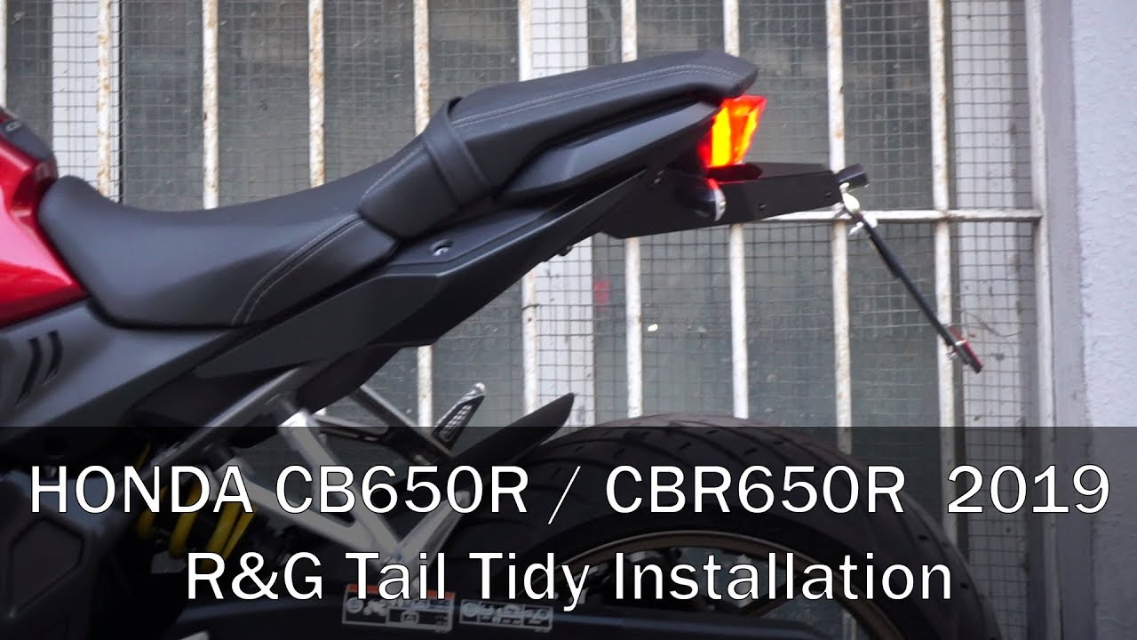 Honda CB650R / CBR650R - Instalación de portamatrículas R&G