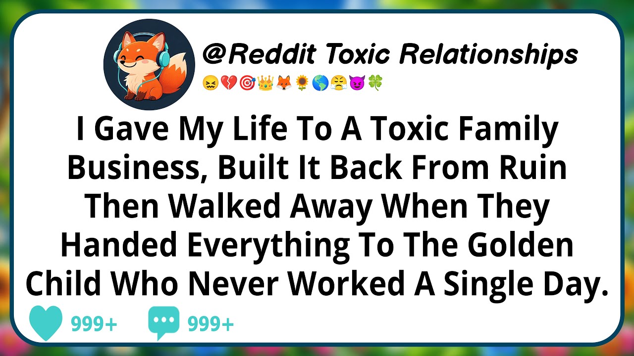 I Gave My Life To A Toxic Family Business, Built It Back From Ruin, Then Walked Away When They...