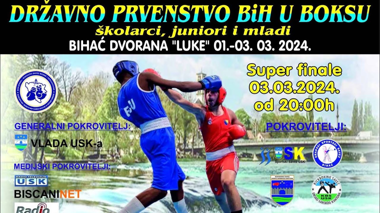 DRŽAVNO PRVENSTVO U BOKSU - SUPERFINALE - BIHAĆ 2024.