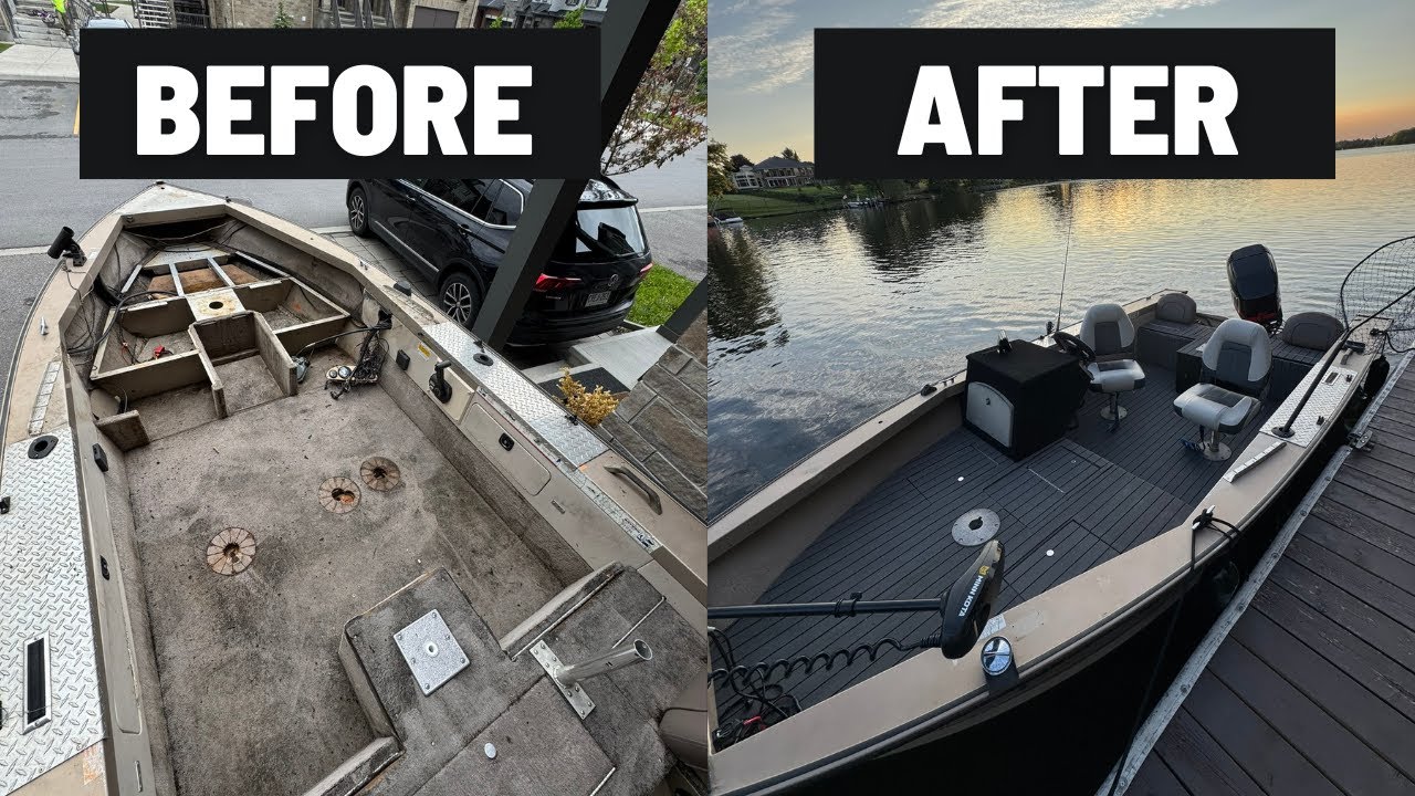 START TO FINISH BOAT RESTORATION - LUND 1700