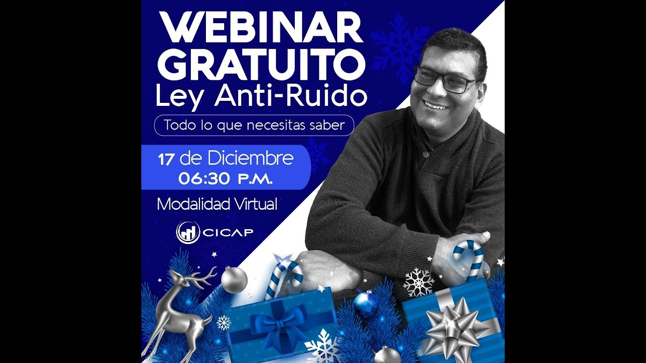 WEBINAR - LO QUE DEBEMOS SABER DE LA LEY ANTIRUIDO