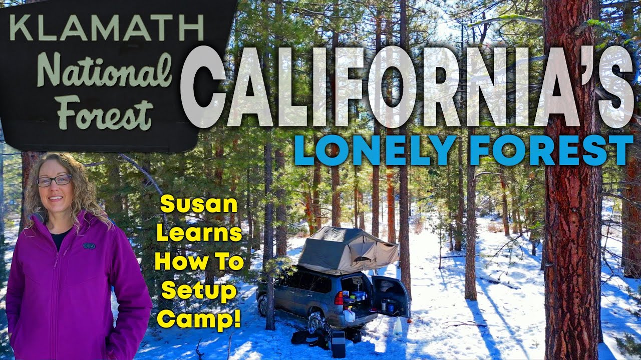 SNOWY SUV Camping For Two: OFF ROAD Mud & Snow in  Klamath National Forest : A GX470 Story