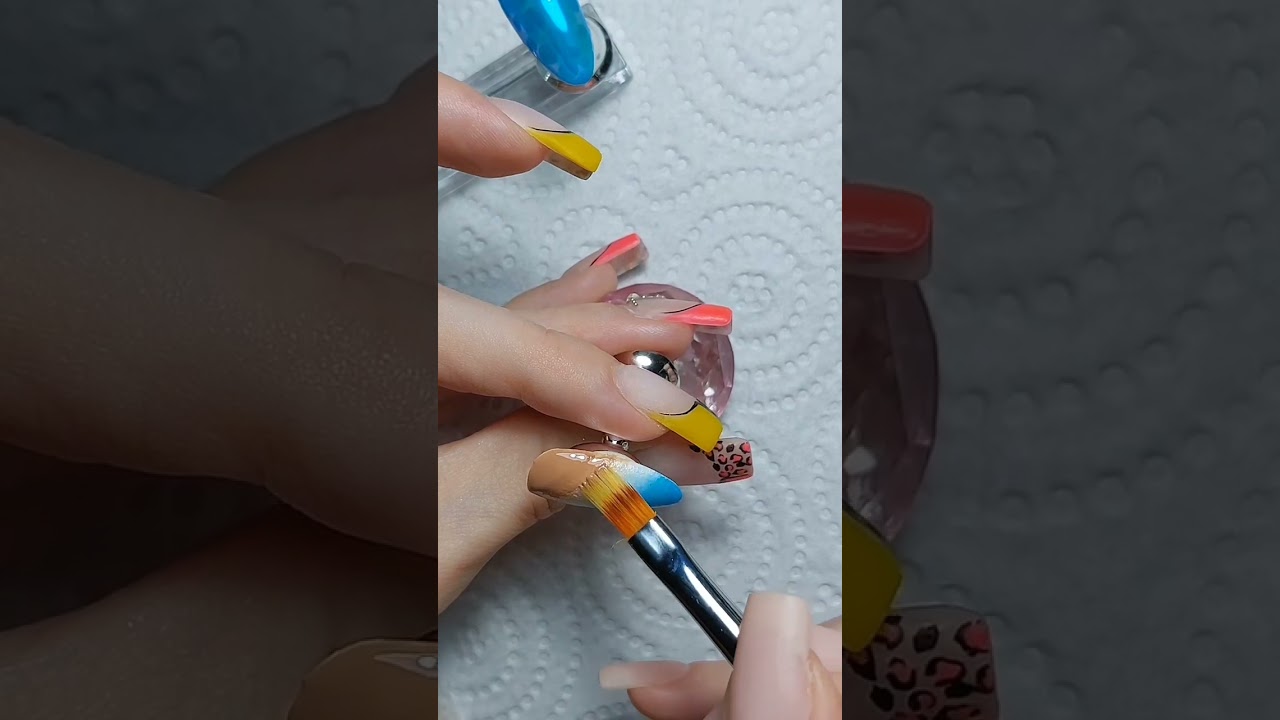 Nyaral&oacute;s k&ouml;r&ouml;mminta - ny&aacute;ri k&ouml;r&ouml;m&ouml;tlet tutorial #nailtutorial #summernails