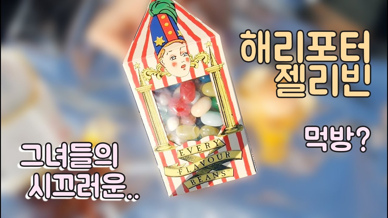 친구들과 온갖 맛이 나는 해리포터 젤리빈 먹어봤어요