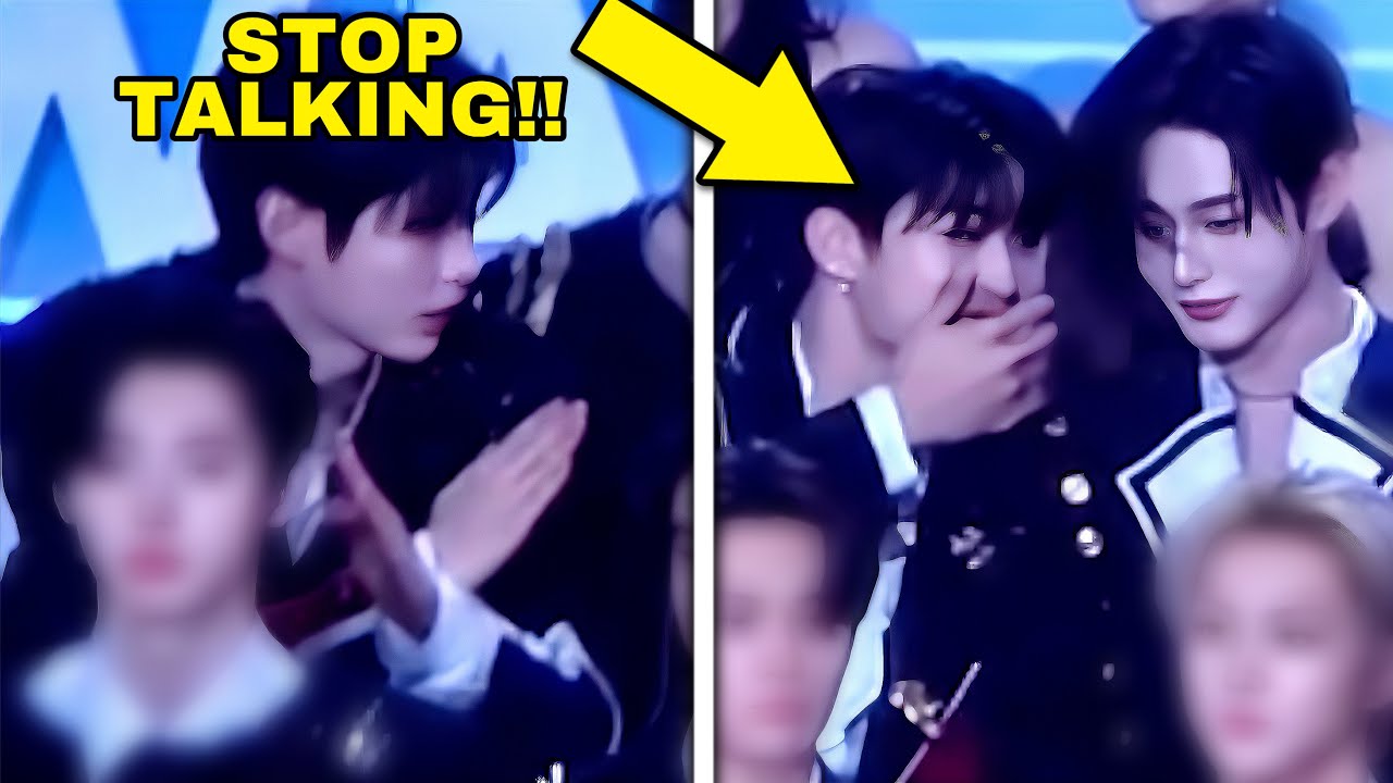 Hanbin tells ZEROBASEONE to stop talking during GOLDEN DISC AWARDS #kpop