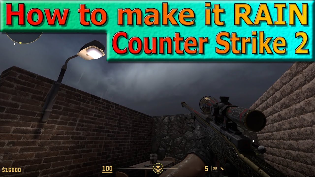 Make Rain in Counter Strike 2, Hammer guide, Source 2 tutorial, weather effects in CS2 maps, mapping
